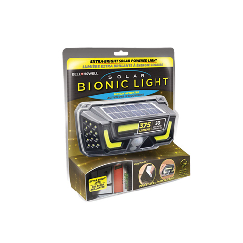 EMSON DIV. OF E. MISHON 7334 Bionic Solar LED Light, Motion Sensor, Peel 'N Stick, As Seen On TV