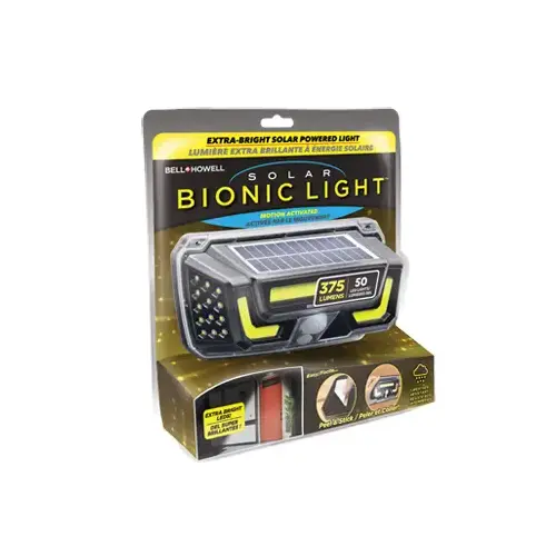 EMSON DIV. OF E. MISHON 7334 Bionic Solar LED Light, Motion Sensor, Peel 'N Stick, As Seen On TV