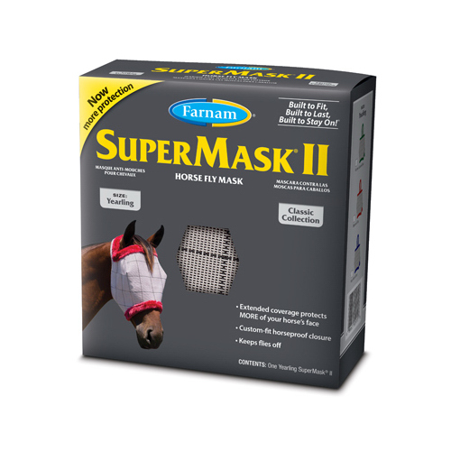 Central Garden 100526863 SuperMask II Horse Fly Mask, No Ears, Yearling