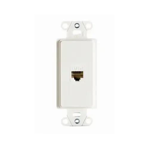 Strap, 4.19 in L, 1.65 in W, 1 -Port, Plastic, White