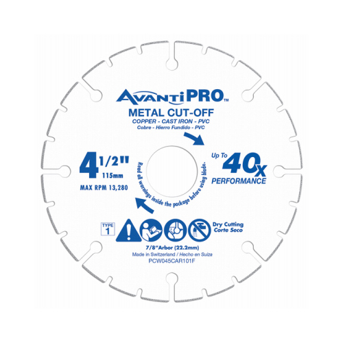 Carbide Grit Metal Cut Off Wheel, 4-1/2-In.