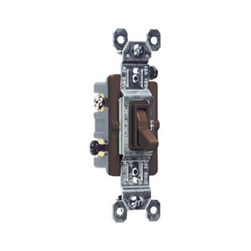 15A Brown 3-Way Toggle Switch