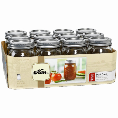 RUBBERMAID INC/JARDEN 2139402 Canning Jars, Regular Mouth, Pint - pack of 12