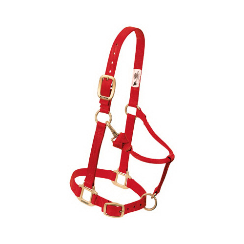 Snap Halter, Red, 1 In., Small/Weanling Horse