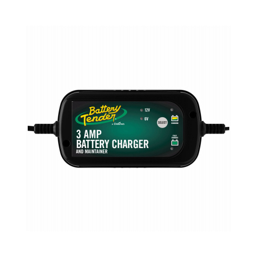 3-Amp Selectable Battery Charger / Maintainer, 6/12-Volts