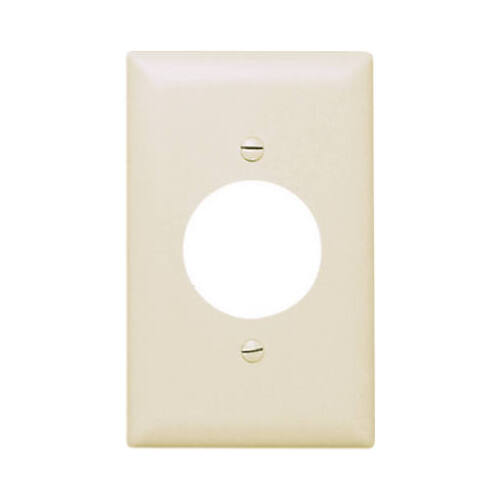 Wall Plate, Single Outlet, Light Almond Nylon