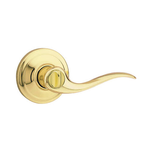 Signature Series Polished Brass Tustin Privacy Door Lever