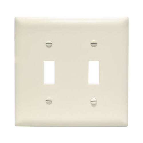 2-Toggle Opening Nylon Wall Plate, Light Almond