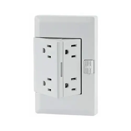 SECRET SOCKETS LLC OUTBN15T-WH Perm Outlet Extender