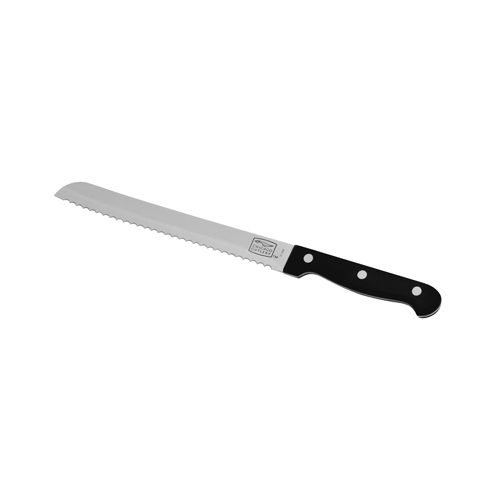 Essentials Bread Knife, Stainless Steel & Black, 8-In.