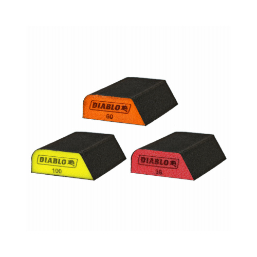 Premium Dual-Edge Sanding Sponges, Assorted 3-Pk.