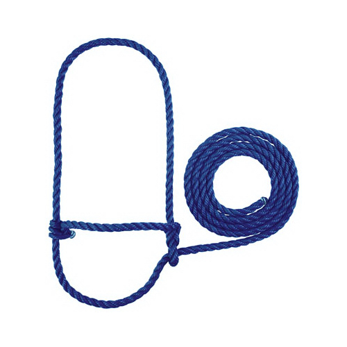 Weaver Leather 35-7900-BL Livestock Rope Halter, Blue, 7 Ft. Cow Size