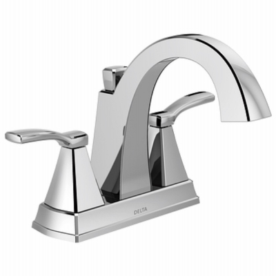 Delta 25766LF Sawyer Waschtischarmatur – Zweigriffig, Chrom, Für 10,2 Cm Lochabstand
