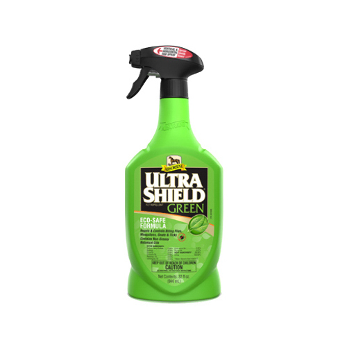 W F YOUNG INC 429520 UltraShield Green Natural Fly Repellent For Horses, 32-oz.