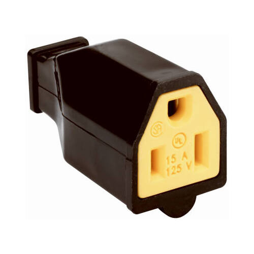 15A Black Residential High-Impact Thermoplastic Connector