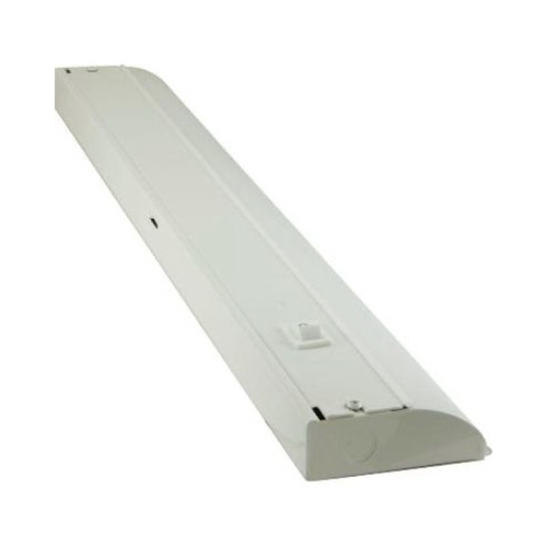 Under-Cabinet LED Light Fixture, Direct-Wire, White Metal, 961 Lumens, 24-In.