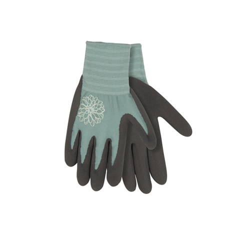 KINCO INTERNATIONAL 1781W-L Bamboo Knit Shell Gloves, Latex Palm & Fingers, Purple, Women's L