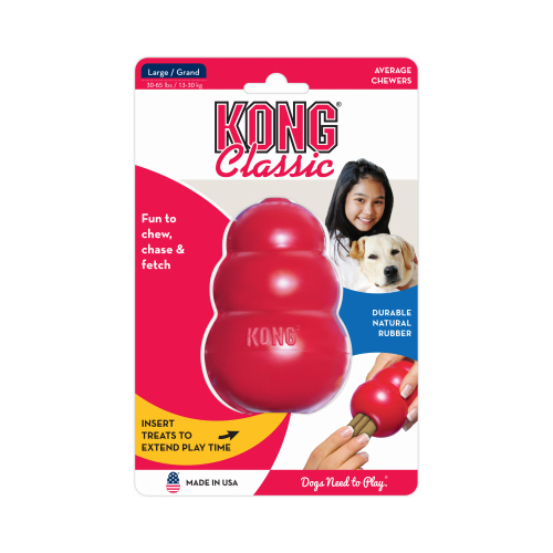 Classic Dog Toy, Red, Large
