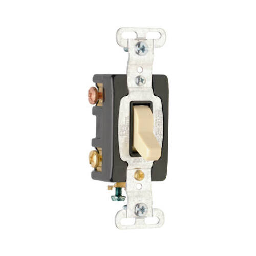 Premium 3-Way Toggle Switch, 15A, Ivory