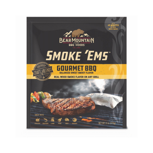 Smoke 'Ems Hardwood Pellet Pouch, Gourmet BBQ Flavor, 6 oz.