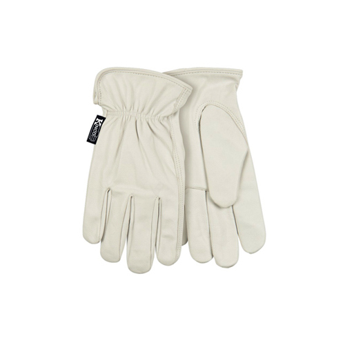 KINCO INTERNATIONAL 92W-M Grain Goatskin Driver Glove, Pearl Color, Women's M