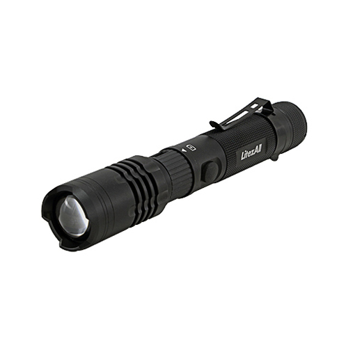 PROMIER PRODUCTS INC LA-1000RFL-6/12 Tactical Flashlight, USB Rechargeable, 1000 Lumens