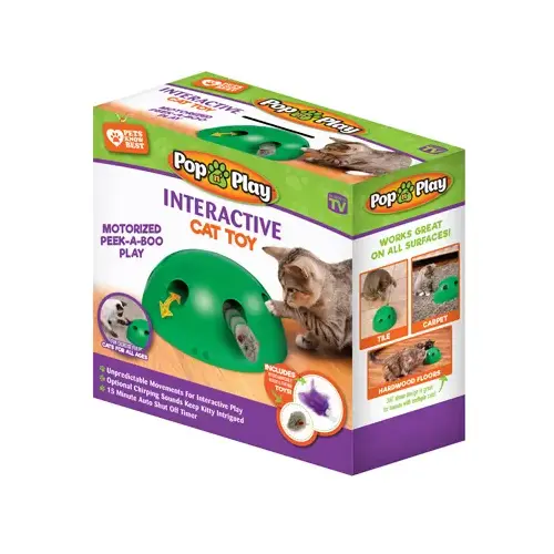 ALLSTAR MARKETING GROUP LLC PKB03112 Pop N' Play Peek-A-Boo Cat Toy