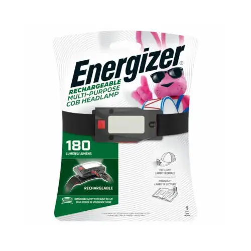 EVEREADY BATTERY ENHDGRLP Rechargeable Headlamp, 180 Lumens
