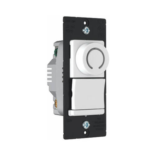 PASS & SEYMOUR DR703PWV 3-Way Rotary Dimmer Switch with Pilot Light, White