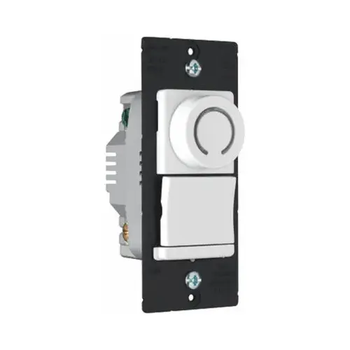 3-Way Rotary Dimmer Switch with Pilot Light, White