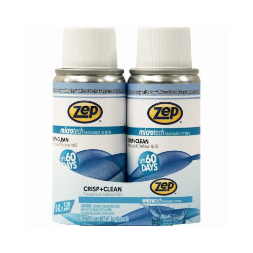 Zep, Inc. ZUCL32PK Deodorizer Fragrance Refill, Crisp & Clean Scent, 3-oz  pair