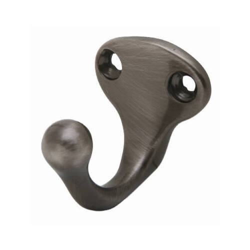 1-11/16-In. Pewter Clothes Hook