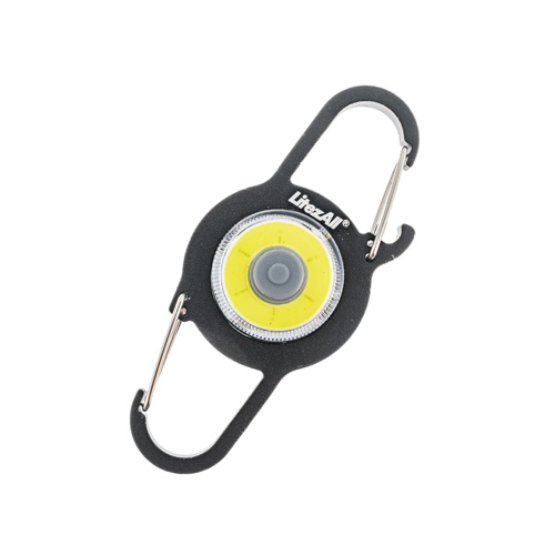 Carabiner Key Chain With Bottle Opener & COB LED Light