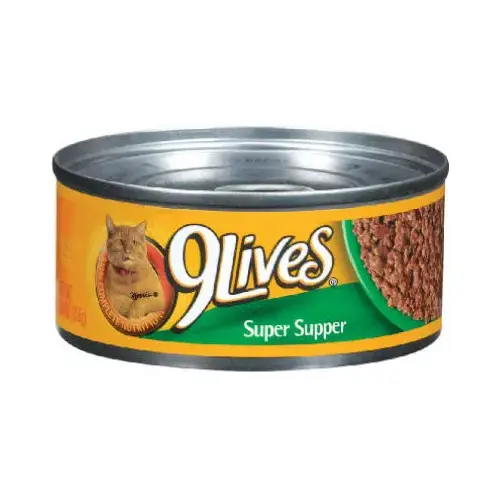 Canned Cat Food, Super Supper, 5.5-oz.