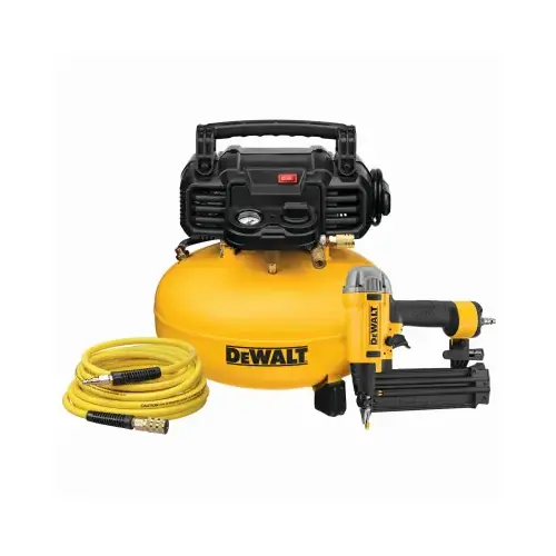 Black & Decker DWFP1KIT 6-Gallon Pancake Compressor and 18 Ga. Brad Nailer Combo Kit