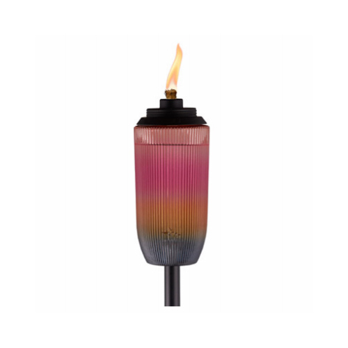 Lamplight Farms 1121092 Rainbow Glass Boxed Torch, 6.9-In.