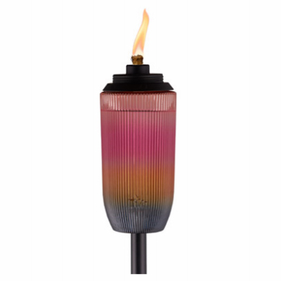 Lamplight Farms 1121092 Rainbow Glass Boxed Torch, 6.9-In.