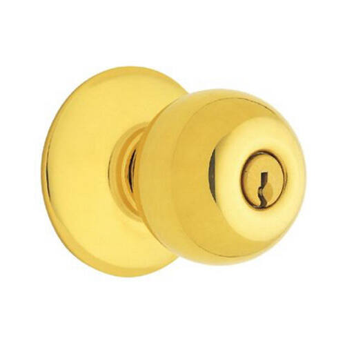 Schlage Lock Company F80ORB605KD Bright Brass Storeroom Lockset