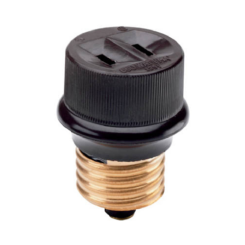 PASS & SEYMOUR 808CC10 660-Watt Brown Lampholder Adapter