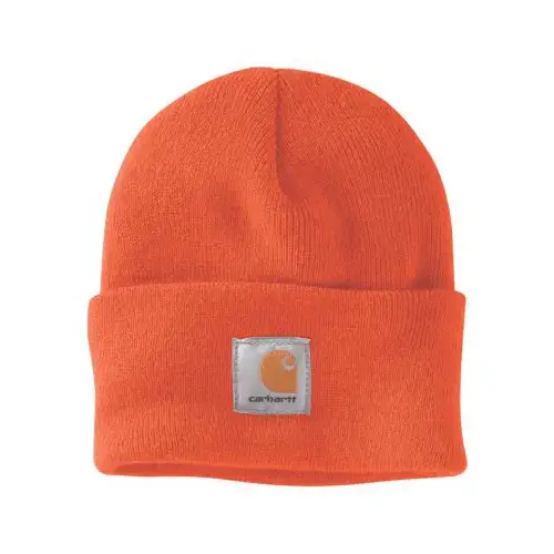 CARHARTT A18-BOG-OFA Watch Hat, Acrylic, Bright Orange