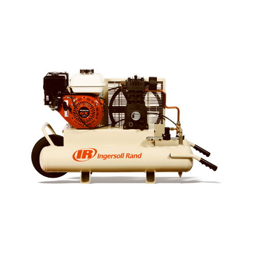 Small Portable Air Compressor, 8 gal Tank, 5 hp, 135 psi Pressure, 1-Stage, 11 cfm Air