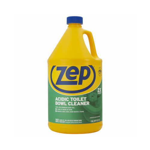 ZEP R43710-XCP4 ZUATB128 Toilet Bowl Cleaner, 1 gal, Liquid, Fresh Wintergreen, Mint, Blue - pack of 4