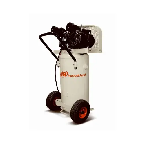 Small Portable Reciprocating Air Compressor, 20 gal Tank, 2 hp, 115 V, 135 psi Pressure