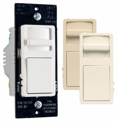 PASS & SEYMOUR WSCL453PTCCCV4 CFL/LED Decorator Dimmer Switch, Wide Slide, 450-Watts