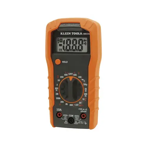 Digital Multimeter, Manual-Ranging, 600-Volts