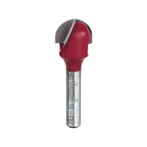 Router Bit, 5/8 in Dia Cutter, 2 in OAL, 1/4 in Dia Shank, 2-Cutter, Carbide