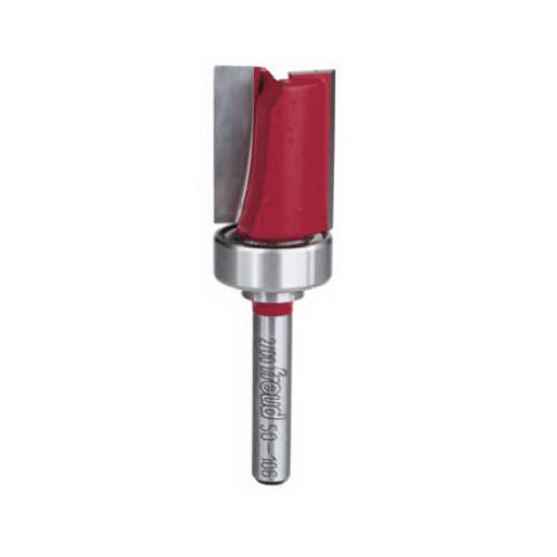 Router Bit, 2-5/8 in OAL, 1/4 in Dia Shank, Carbide