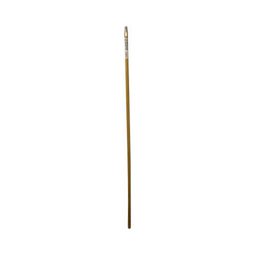 Broom Handle, 15/16 in Dia, 60 in L, Hardwood