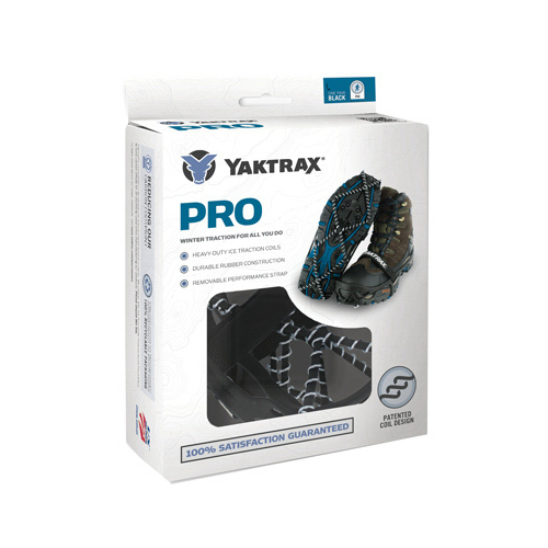 IMPLUS FOOTCARE-YAKTRAK DIV 08611 Pro Boot/Shoe Traction Device, Black, Unisex Medium