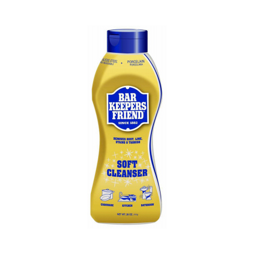 Soft Cleanser, 26 oz Bottle, Liquid, Lemon, Orange, White